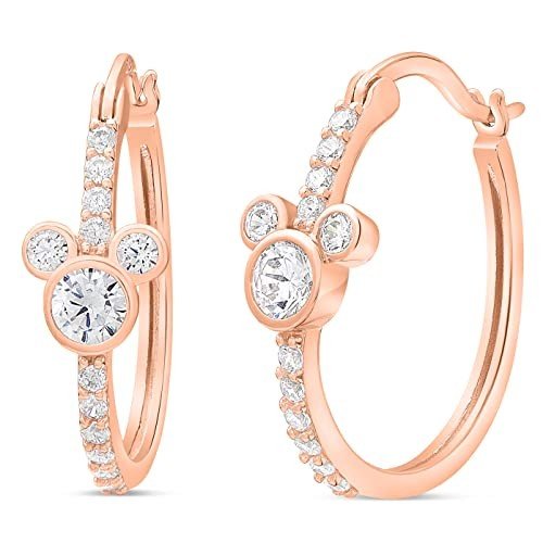 Mickey Mouse Zirconia Hoop Earrings for Collectors