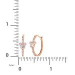 Mickey Mouse Zirconia Hoop Earrings for Collectors