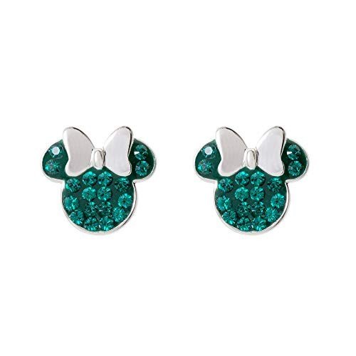 Disney Minnie Mouse Birthstone Crystal Stud Earrings