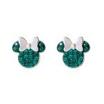 Disney Minnie Mouse Birthstone Crystal Stud Earrings