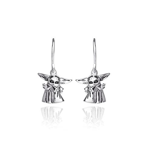 Sterling Silver Grogu Dangle Earrings Collection