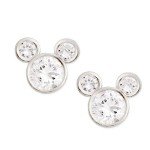 Sterling Silver Mickey Mouse Stud Earrings
