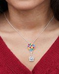 Disney Pixar Up House Balloon Pendant Necklace