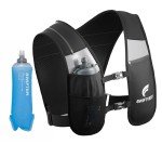SWIFTVEST Running Phone Holder Vest with 500ml/17oz Running Water Bottle | Waterproof Pouch | Reflective Hydration Vest | Adjustable | Lightweight | 6 Pockets for Running Accessories - Men & Women