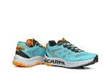 SCARPA Men's Spin Planet Trail Shoes for Hiking and Trail Running - Azure/Black - 8-8.5 Women/7-7.5 Men