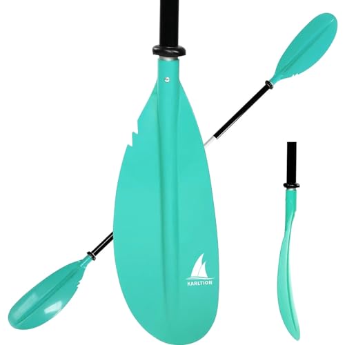 Adjustable Aluminum Kayak Paddle - Mint Green