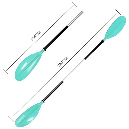 Adjustable Aluminum Kayak Paddle - Mint Green
