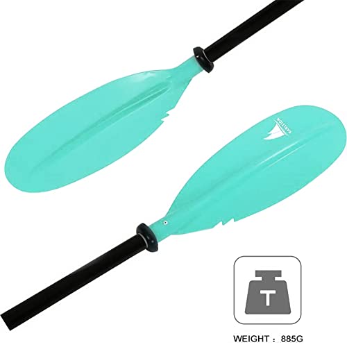 Adjustable Aluminum Kayak Paddle - Mint Green