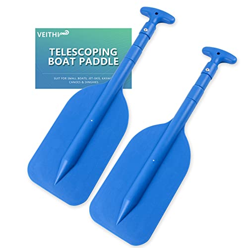 VEITHI Telescoping Collapsible Boat Paddles - 2 Pack