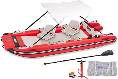 Sea Eagle FastCat12 Catamaran Inflatable Boat with Swivel Seat