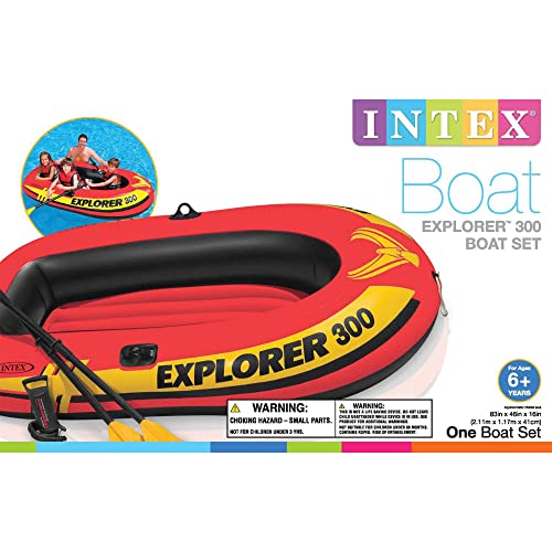 Intex Explorer 300 Inflatable 3-Person Fishing Raft
