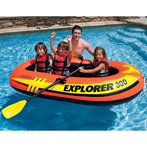 Intex Explorer 300 Inflatable 3-Person Fishing Raft