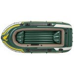 3-Person Inflatable Rafting Boat Set with Aluminum Oars