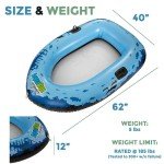 AQUAVUE Voyager: Clear Bottom Inflatable Raft for All