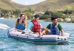 INTEX Mariner 4 Inflatable Boat Set: Oars & Pump