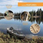 Lifetime Muskie Angler Kayak with Paddle, Tan, 120