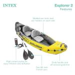 Intex Explorer K2 Inflatable Kayak Set with Accessories
