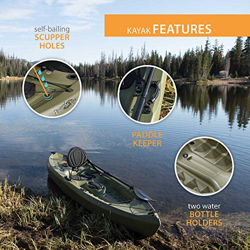 Lifetime Tamarack Angler Sit-On-Top Kayak Olive, 120