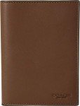 Refined Calf Brown COACH Passport Case