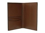 Refined Calf Brown COACH Passport Case