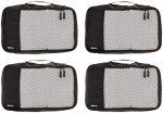 4-Piece Black Packing Cubes Organizer Set
