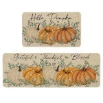 Autumn Maple Leaves Kitchen Mats Set of 2