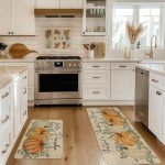 Autumn Maple Leaves Kitchen Mats Set of 2