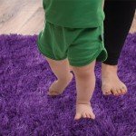 Purple Fluffy Shag Rug for Bedroom or Nursery