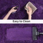 Purple Fluffy Shag Rug for Bedroom or Nursery