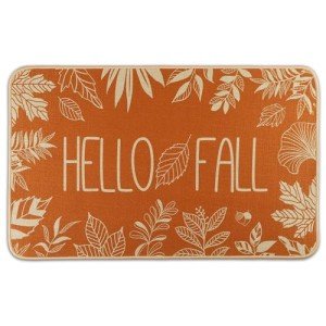 Autumn Leaves Welcome Doormat for Home Decor