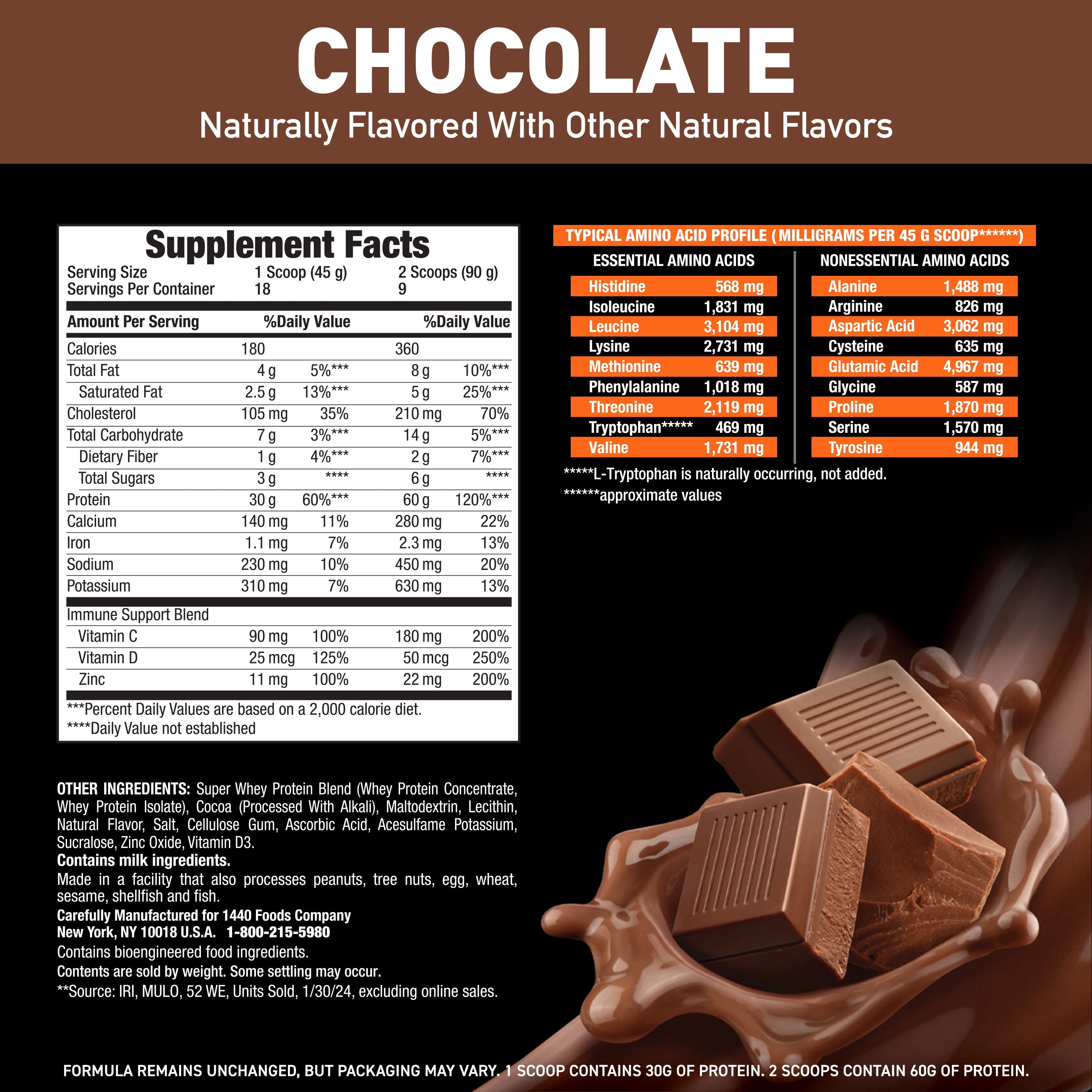 Body Fortress Super Advanced Whey Protein Powder - Chocolate