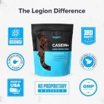 Legion Chocolate Casein Protein Powder, 2lb