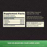 Optimum Nutrition Keto-Friendly BCAA Capsules, 1000mg