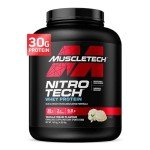 NitroTech Whey Protein Powder, Vanilla, 3.97 lbs