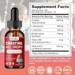 Creatine HCL Liquid Drops with L-Carnitine & BCAAs