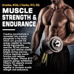 Lemon Flavored Creatine Gummies with BCAA, 2 Pack