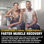 Lemon Flavored Creatine Gummies with BCAA, 2 Pack