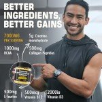 Lemon Flavored Creatine Gummies with BCAA, 2 Pack