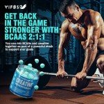 VIFSSG Sugar-Free Creatine Gummies with BCAA