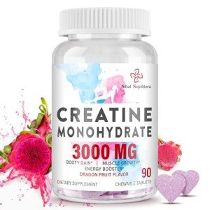 3000 MG Creatine Monohydrate Tablets - Dragon Fruit Flavor