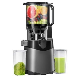 Cold Press Juicer,5.8" Extra Large Feed Chute Fit Whole Fruits & Vegetables,350W Slow Masticating Juicer Machines,Easy to Clea,High Juice Yield
