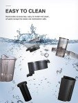 Qcen Juicer Machine, 800W Centrifugal Juicer Extractor with Wide Mouth 3” Feed Chute for Fruit Vegetable, Easy to Clean, Stainless Steel, BPA-free (Black)