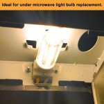 G8 Led Bulb Dimmable for GE Microwave Oven, 120V 50W Kitchen Over Stove Light/Surface Light Bulb for GE Over The Range Microwave Hood, Replaces WB08X10057 WB08X10051, 5W 500LM Warm White 3000K, 2 Pack