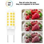 G8 Led Bulb Dimmable for GE Microwave Oven, 120V 50W Kitchen Over Stove Light/Surface Light Bulb for GE Over The Range Microwave Hood, Replaces WB08X10057 WB08X10051, 5W 500LM Warm White 3000K, 2 Pack