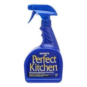 HOPE'S Perfect Kitchen Cleaner Spray - 32 Oz No-Residue All Purpose Cleaning Spray - Multisurface Degreaser for Countertop, Stove Top, Oven, Sink, Microwave, and More - Pet and Home Safe - Pack of 1
