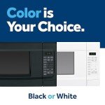 GE GCST14S1WWW Microwave Oven,1,100-watt 7 Auto Cooking Settings, Child-Lock Technology, Kitchen Essentials for The Countertop, Dorm Room or Apartment, New 1.4 Cu. Ft, White