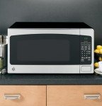 GE Countertop Microwave Oven, 1,200-watt Capacity, 2.0 Cubic Ft., 8 Auto Setting Cooking Settings, Child-Lock Technology, Kitchen Essentials for the Countertop, Dorm Room or Apartment, Satinless Steel