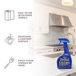 HOPE'S Perfect Kitchen Cleaner Spray - 32 Oz No-Residue All Purpose Cleaning Spray - Multisurface Degreaser for Countertop, Stove Top, Oven, Sink, Microwave, and More - Pet and Home Safe - Pack of 1