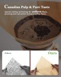 Brew Choice Pre-folded Natural Unbleached Coffee Filters - 100 Count, Compatible with CHEMEX Pour-Over Coffee Makers
