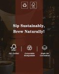 Brew Choice Pre-folded Natural Unbleached Coffee Filters - 100 Count, Compatible with CHEMEX Pour-Over Coffee Makers